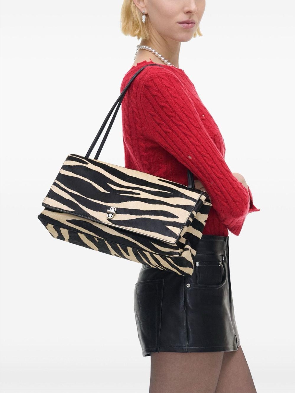 ISO MARC JACOBS LARGE DUAL ZEBRA BAG